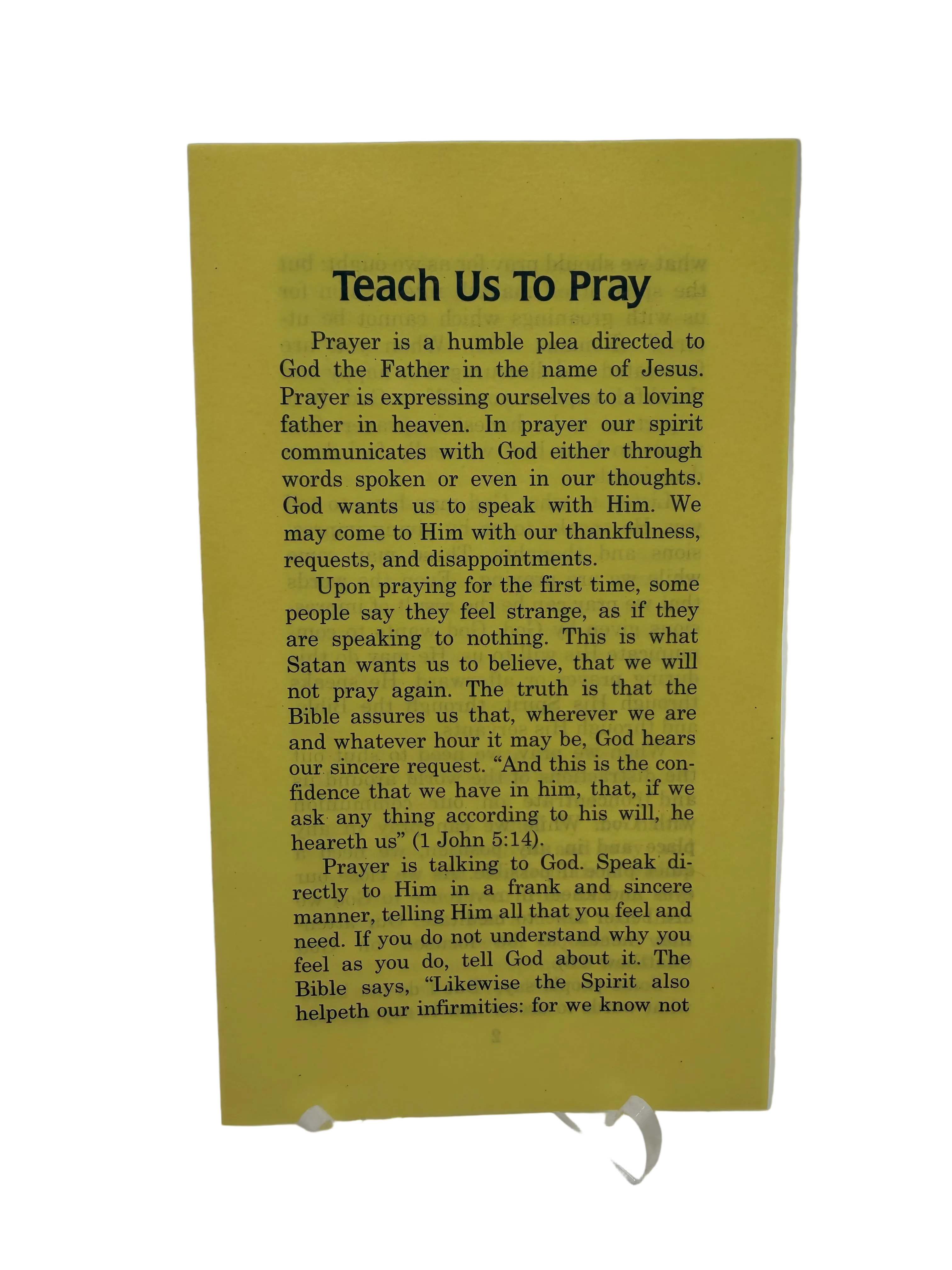Teach Us To Pray
