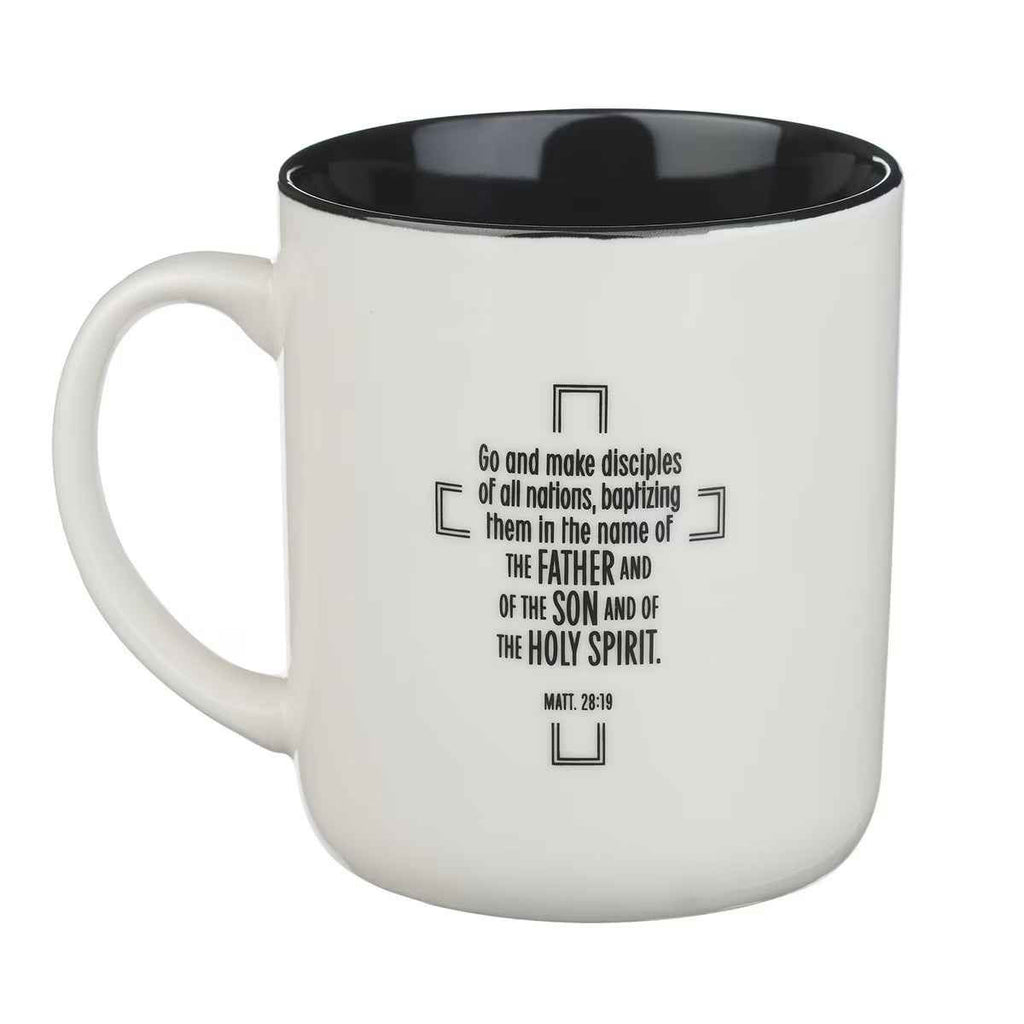 Jesus Fish Metal Inlay Ceramic Mug