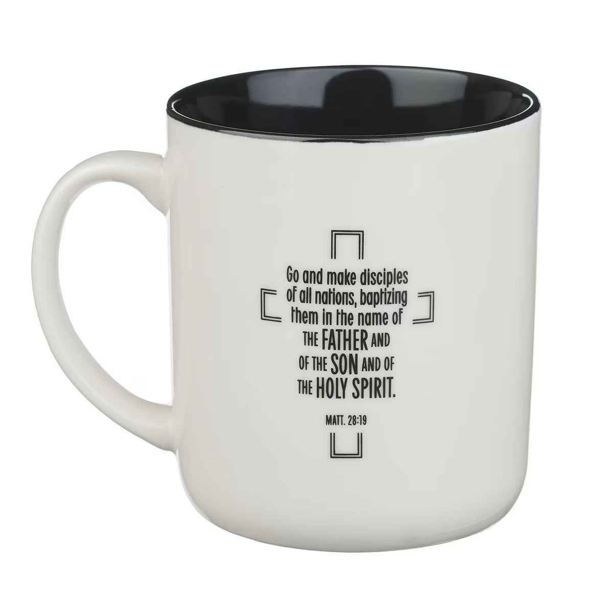Jesus Fish Metal Inlay Ceramic Mug