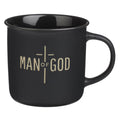 Man of God Matte Black Ceramic Coffee Mug - 1 Timothy 6:11